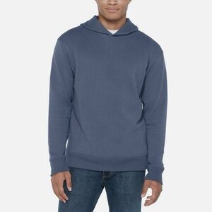 GAP Men's Textured Hoodie Blue